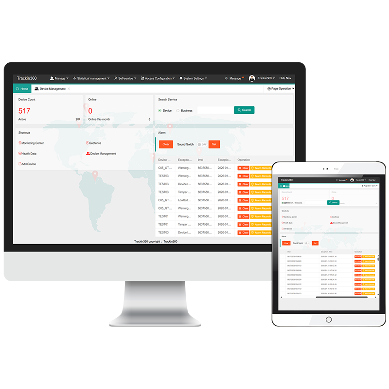 Tracking Home Page